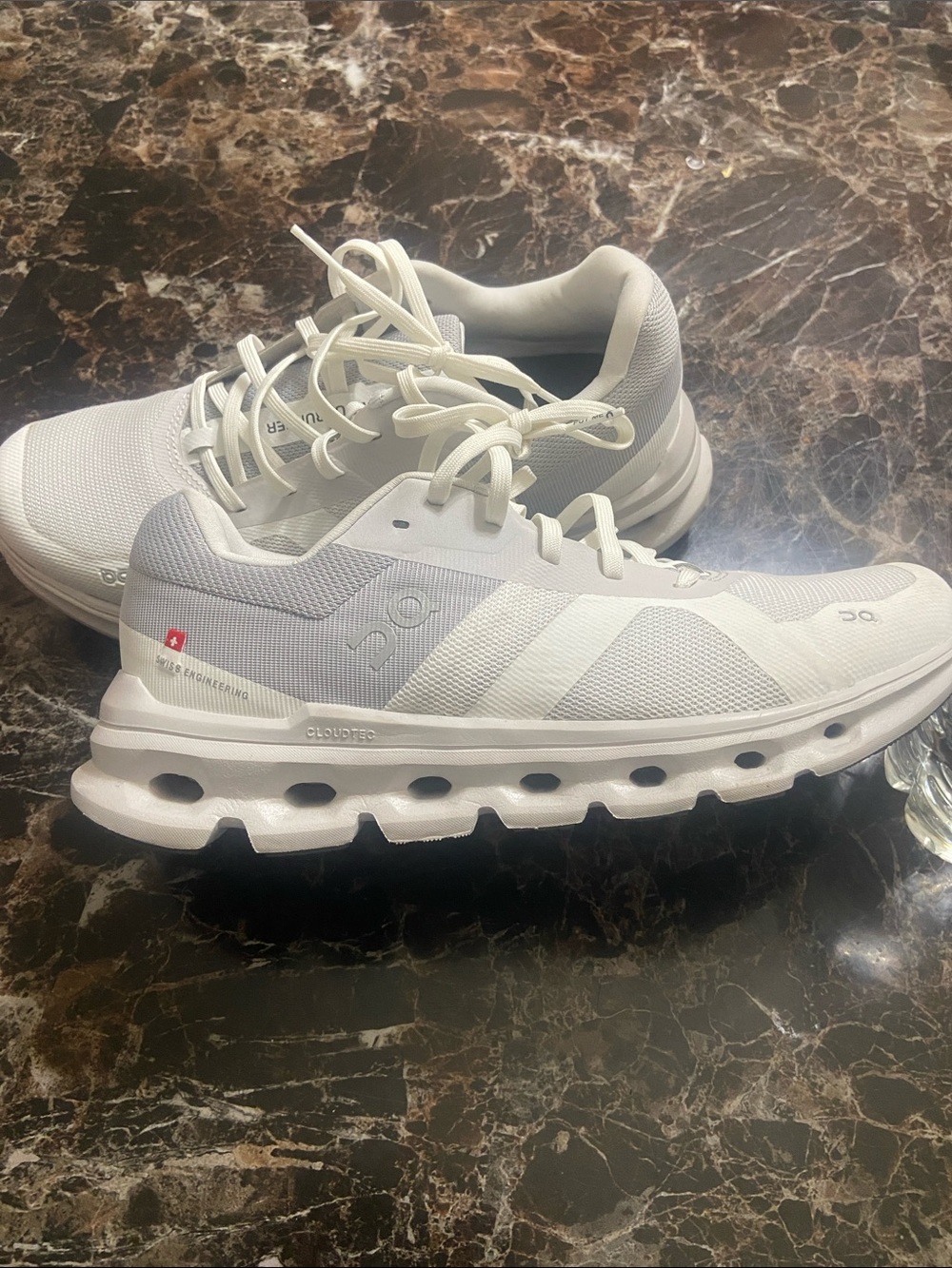 On Running Men's White Cloudperv Running Sneakers
